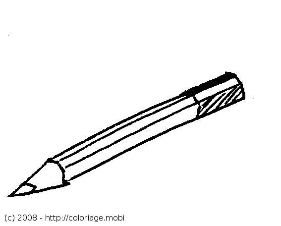 Coloriage - Un crayon de papier