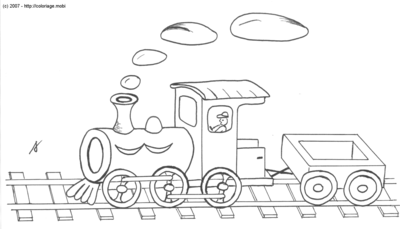 Train : locomotive et wagon -- 25/07/07